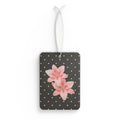 Pink Lily Polka Dot Car Air Freshener