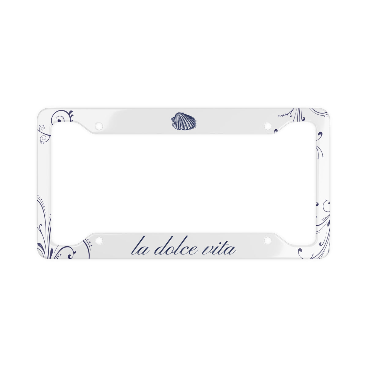La Dolce Vita Coastal License Plate Frame