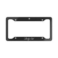 Lucky Girl Script 8 Ball License Plate Frame