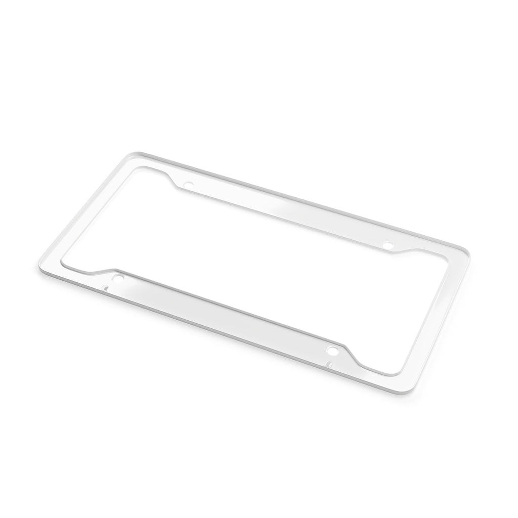 Gingham Print License Plate Frame