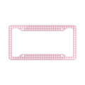 Gingham Print License Plate Frame
